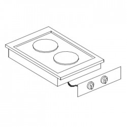 Cuisinière él. 2 pl. -...
