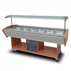 Buffet réfrigéré 6 bacs GN 1/1