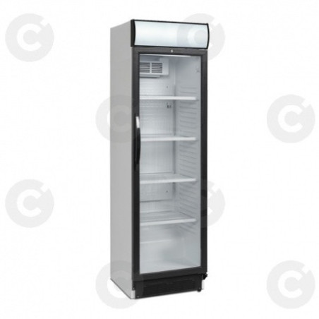 Armoire Boissons Blanche 390 L -  1 Porte Vitrée + Canopy 