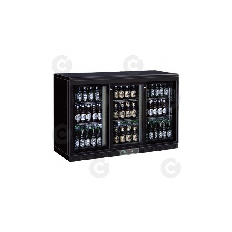 Arrière Bar Compact 223 L - 3 Portes Vitrées Coulissantes 