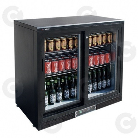 Arrière Bar Compact 223 L - 2 Portes Vitrées Coulissantes 