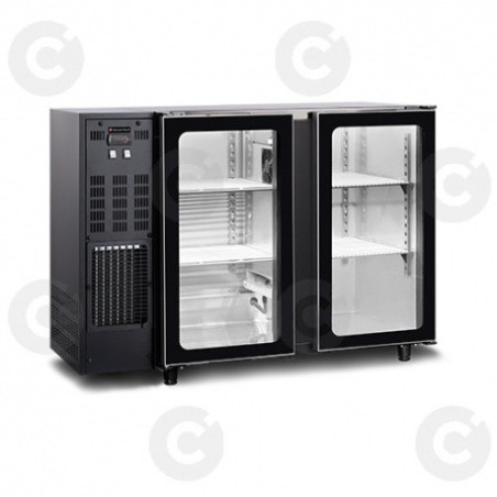 Arrière Bar 380 L - 2 Portes Vitrées 