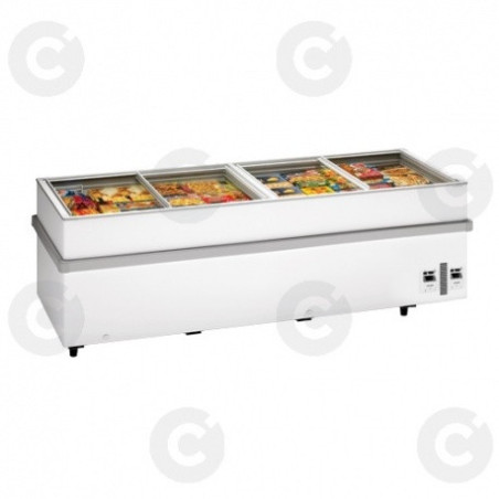 Congelateur Coffre - Bahut 1032 L - Couvercle Vitré Coulissant 