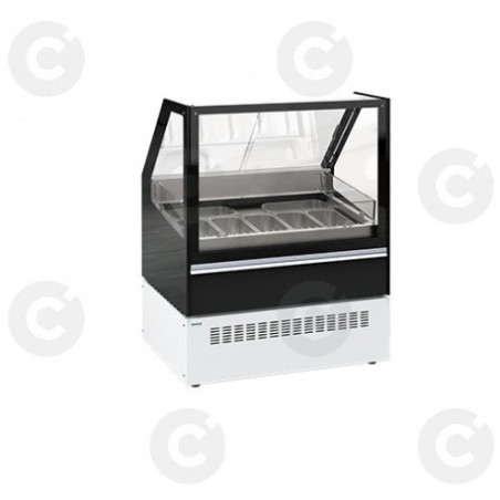 Vitrine Comptoir Crème Glacée - Gamme Austin -  Long 1300 