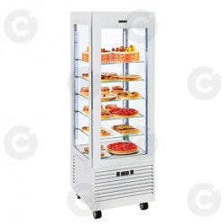 Vitrine Panoramique - Gamme Future - Froid Negatif Ventile(-18/-5C) - 360 L - Version Blanche 