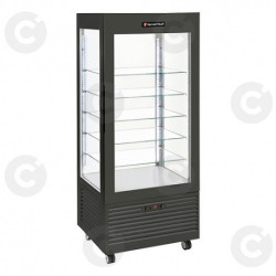 Vitrine Panoramique 480 L Négative Noire 
