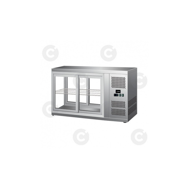 Vitrine Panoramique Inox À Poser 190L 