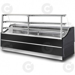 Vitrine Comptoir - Gamme Sacha - 2 Étagères - Longueur 1500 