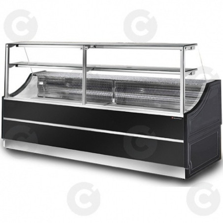 Vitrine Comptoir - Gamme Sacha - 1 Étagère - Longueur 2500 