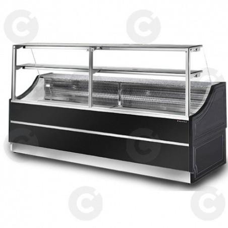 Vitrine Comptoir - Gamme Sacha - 2 Étagères - Longueur 2000 