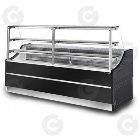 Vitrine Comptoir - Gamme Sacha - 2 Étagères - Longueur 1000 