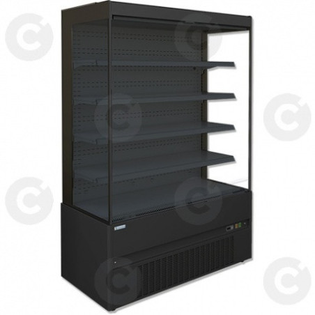 Vitrine Murale Cronus Ouverte Noire - Longueur 870 