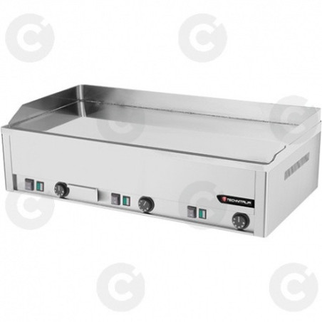 Plaque À Snacker Lisse Chrome Électrique - Triple 