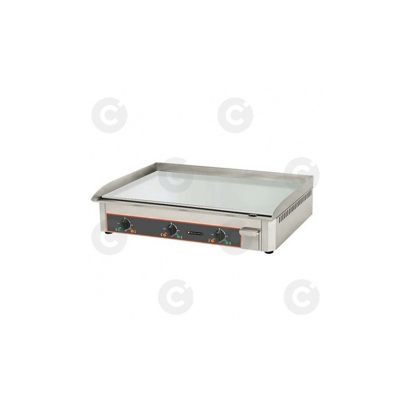 Plaque À Snacker Lisse Chrome Triple Électrique - Longueur 900 