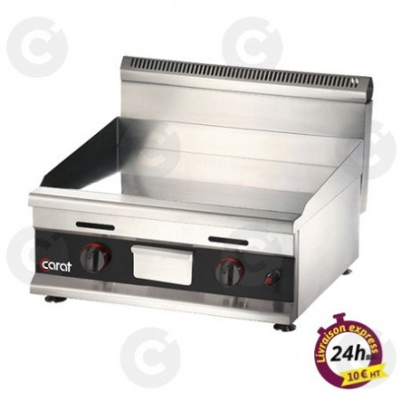 Plaque À Snacker Lisse Chrome Gaz Long.600 