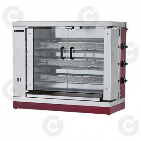 Rôtissoire Gaz À 3 Broches - 12 Poulets* 