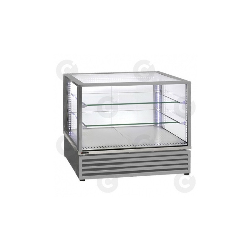 Vitrine Chauffante Ventilée 2 Gn 1/1 Inox 