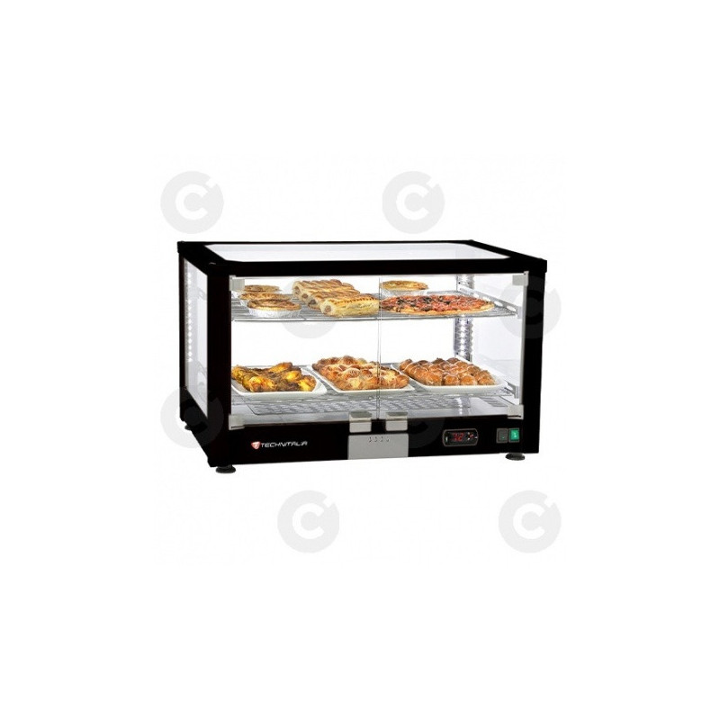Vitrine Chauffante 3 Niveaux Noire 