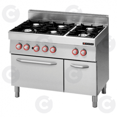 Fourneau 2 Feux + Demie Pcf Sur Four + Placard 