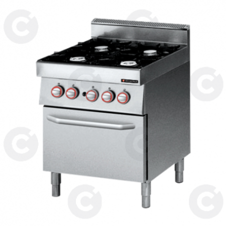 Fourneau 4 Feux Gaz Sur Four Gaz 