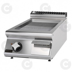 Plaque À Snacker Chrome Élect. Simple Rainurée 