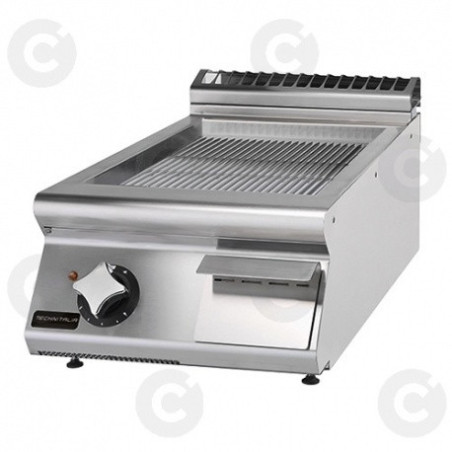 Plaque À Snacker Chrome Élect. Simple Rainurée 