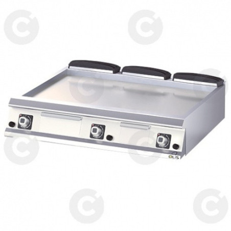 Diamante 70 - Plaques À Snacker Gaz - Triple 1200 – Lisse - A Poser - Acier 