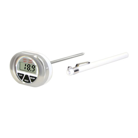 Mini thermomètre électronique sonde digital - fer blanc -50°C +150°C 