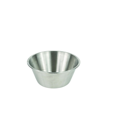 Bassine fond plat - inox - 28 cm 