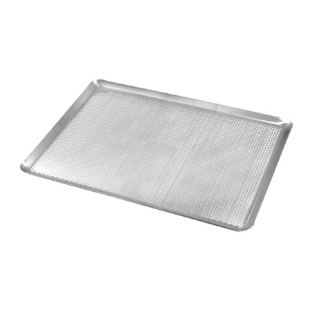 Plaque pâtissière perforée - aluminium - 530 mm x 325 x 10 mm 