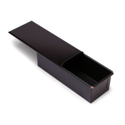 Moule à pain de mie avec couvercle - antiadhérent - 250 x 93 mm dim ext / 245 x 84 mm dim int h76 mm 