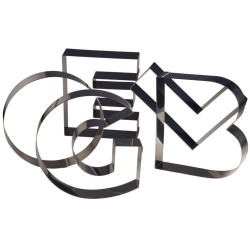 Nonnette lettre Z - inox - 200 x 195 x 45 mm 