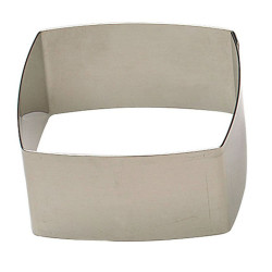 Nonnette Carrée bombée inox 180 x 180 x 45 mm 