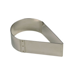 Nonnette goutte d'eau pétale - inox - 280 x 175 x 45 mm 