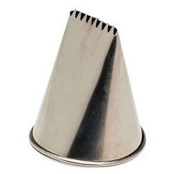 Douille à bûche inox - 8 dents 