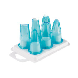 Boîte de 6 douilles pâtissières - tritan 