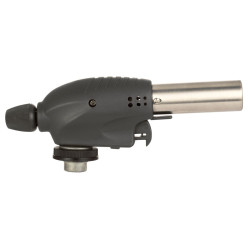 Chalumeau à gaz professionnel (bouteille gaz non fournie) - acier et fibre de nylon - 130 x 65 x 65 mm 