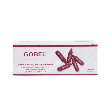 Cartouches de gaz N₂0 GOBEL pour siphons (lot de 50) 