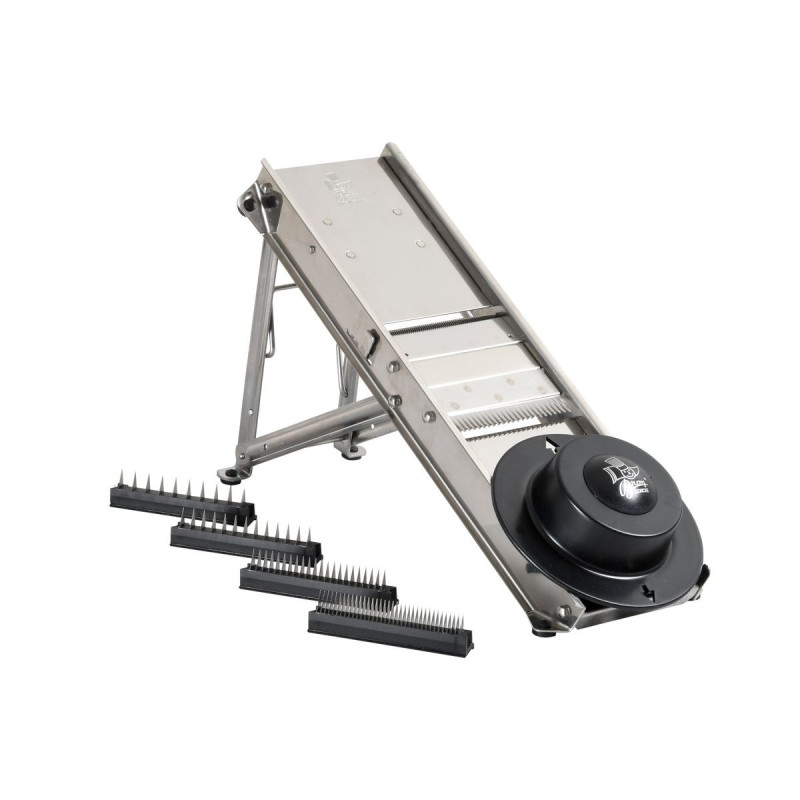 Mandoline super professionnelle (frites et julienne 1-2-4-7-10 mm) 
