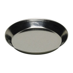 Tartelette ronde unie - fer blanc - Ø80/58 mm h12 mm 