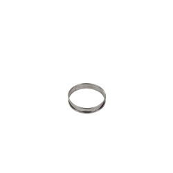 Cercle à tarte - inox - bords roulés - épaisseur 4/10ème - Ø100 mm h20 mm 