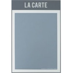 Carte menu A4 gris